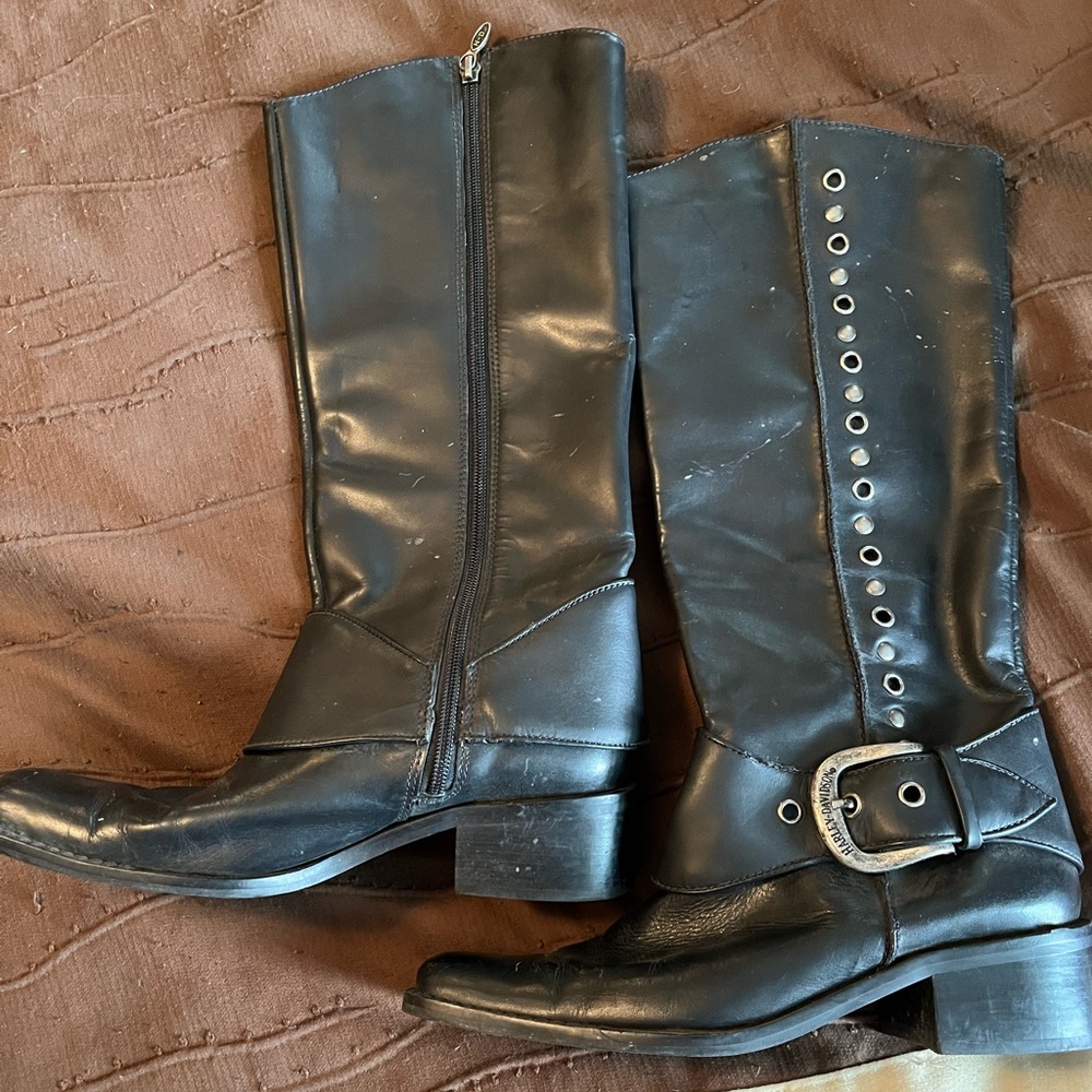 Harley Davidson leather dress boots